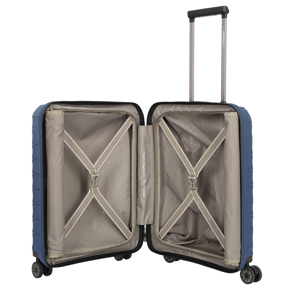 Travelite Mooby 4-Rollen Trolley S mit Vortasche 55 cm