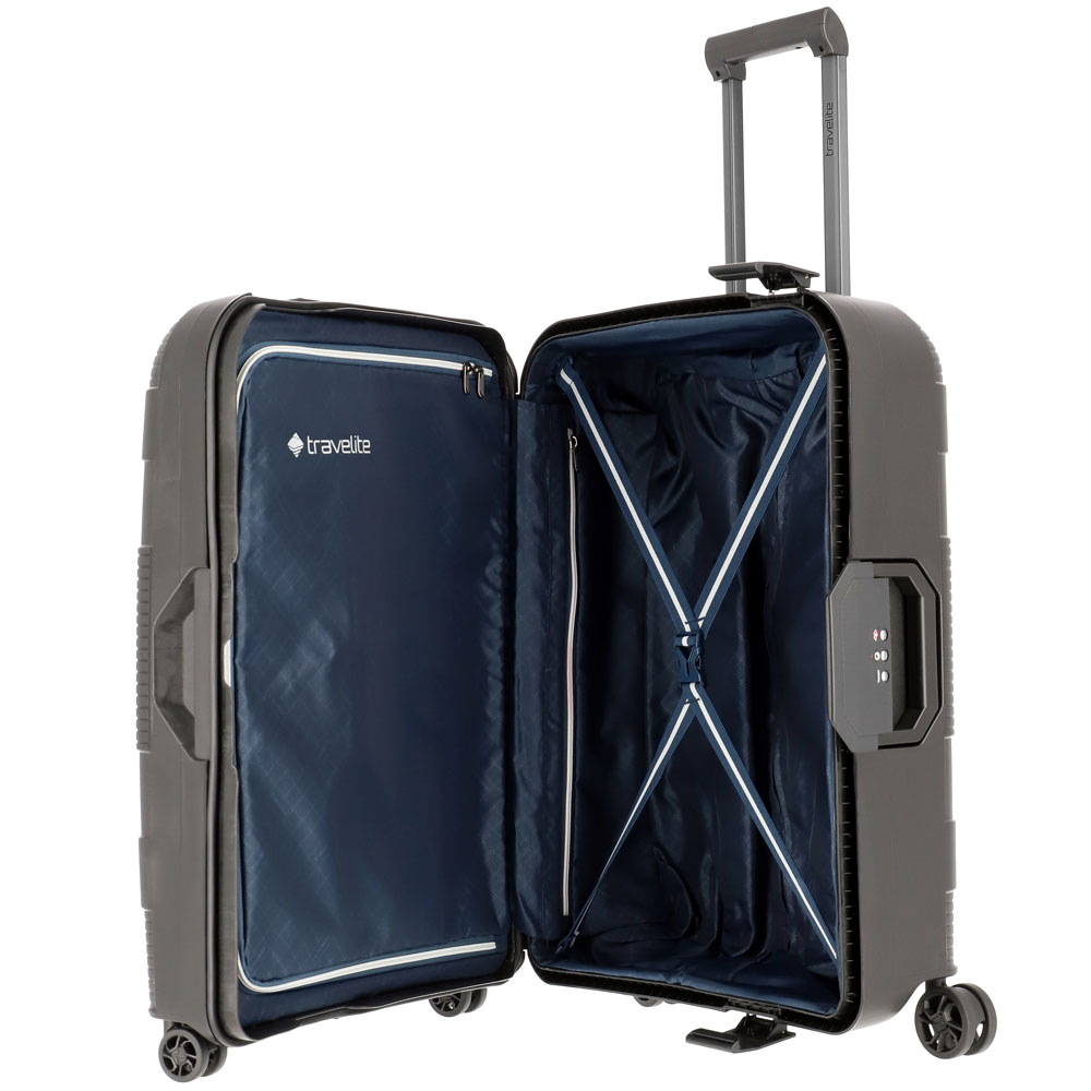 Travelite Korfu 4-Rollen Trolley M 65 cm